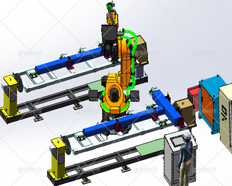 焊接<a href='http://www.ylblube.com' target='_blank'><u>機器人工作站</u></a>布局